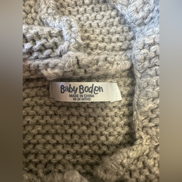 Baby Boden Gray Wool/cashmere blend sweater 18-24 months - Picture 9 of 9